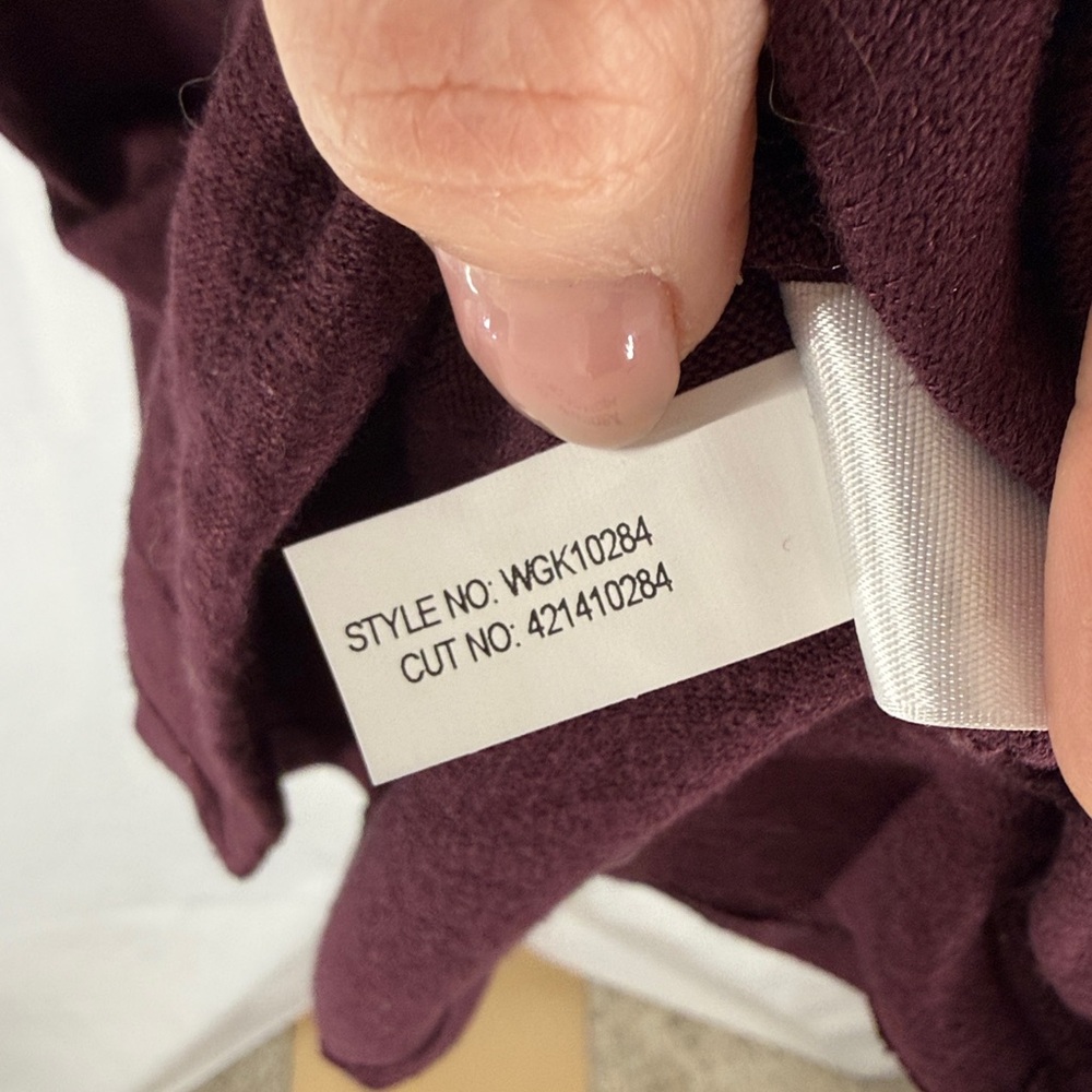 41 Hawthorn Benni Wrap Front Ruche Knit Tank Top Shirt - Wine Burgundy - Small - Picture 10 of 13